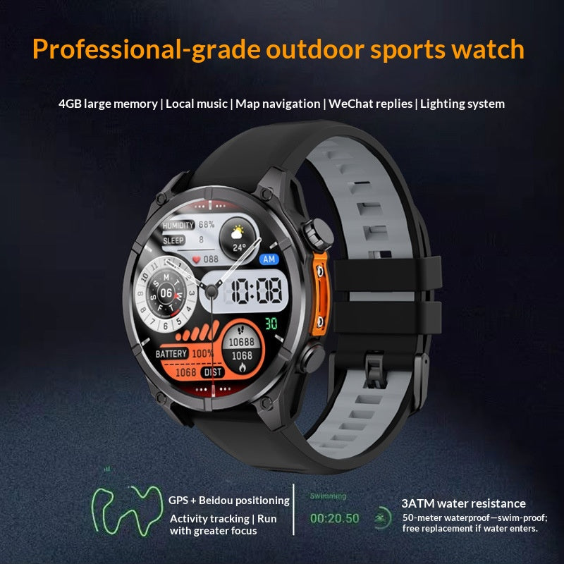 GPS Smart Sports Watch with AMOLED Touchscreen
