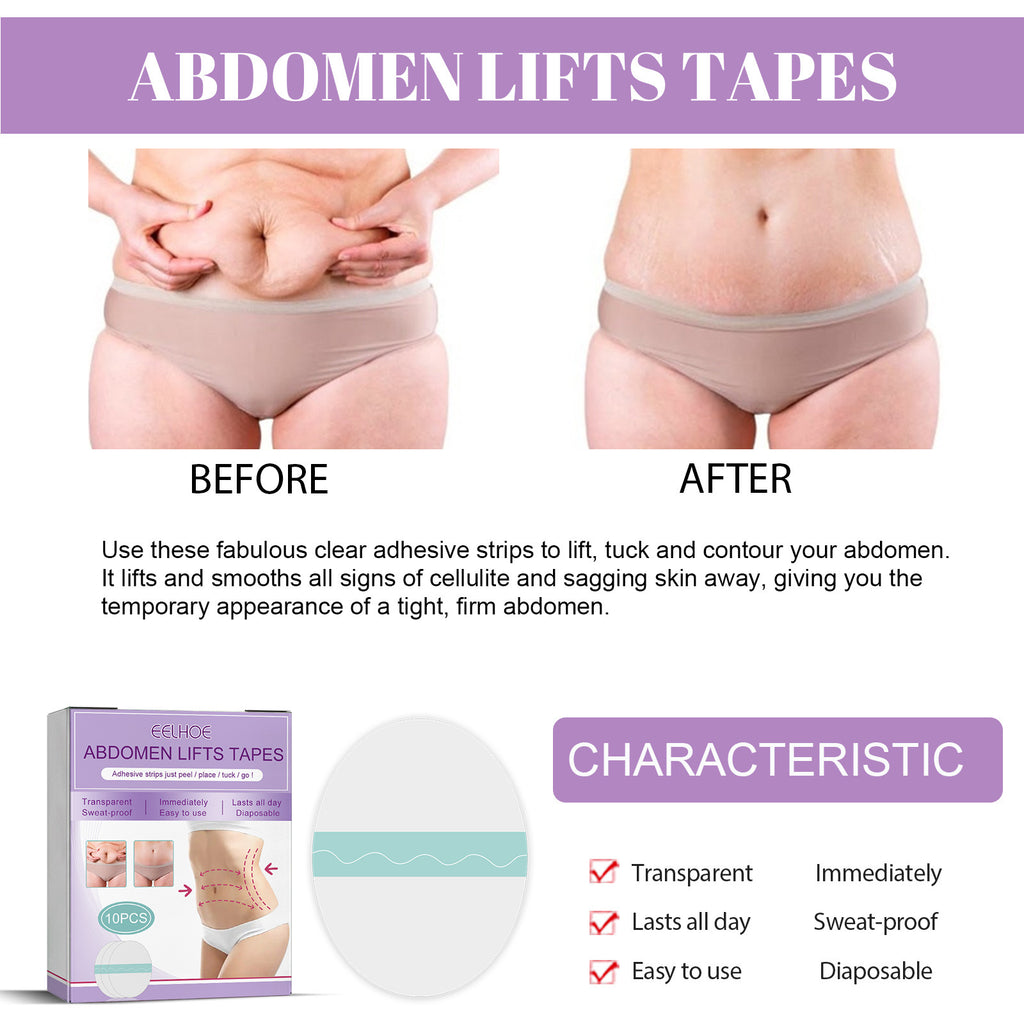 Eelhoe Abdomen Lifting Tapes Belly Pad Anti Wrinkle Remover