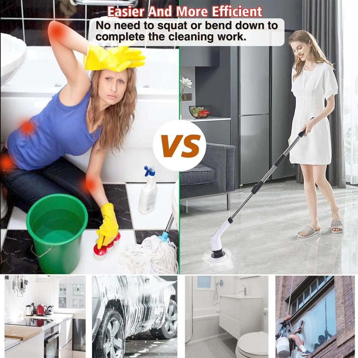 9-in-1 Cordless Electric Spin Scrubber