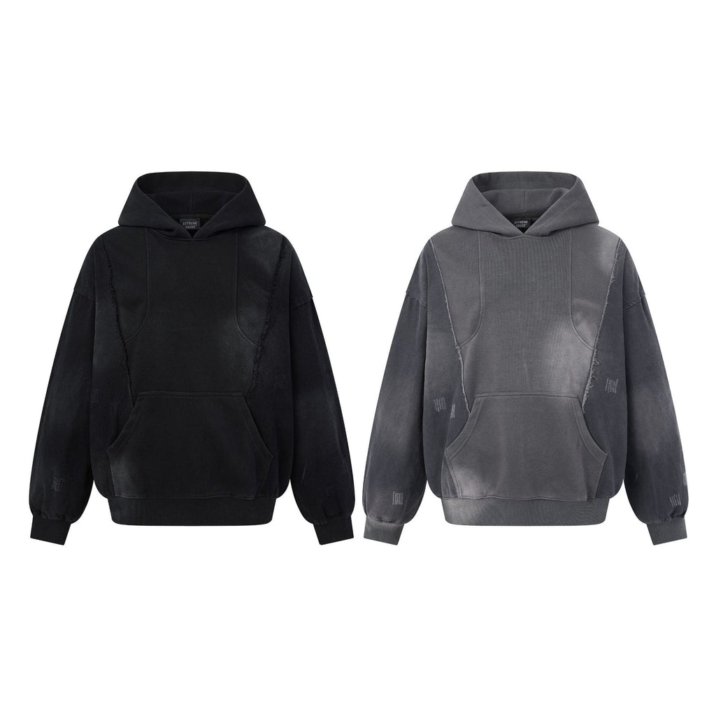 Men's Vintage Washed Streetwear Hoodie