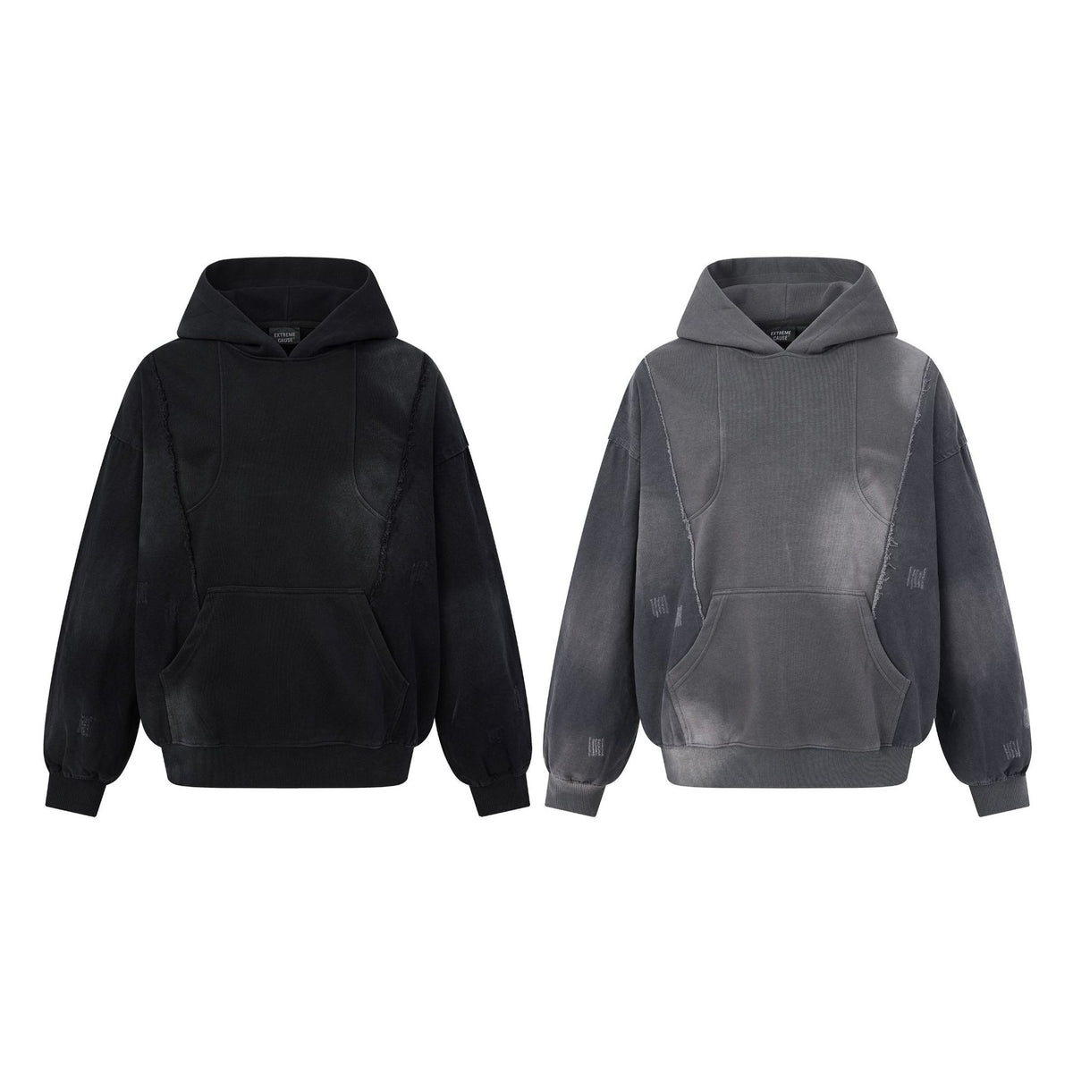 Men's Vintage Washed Streetwear Hoodie