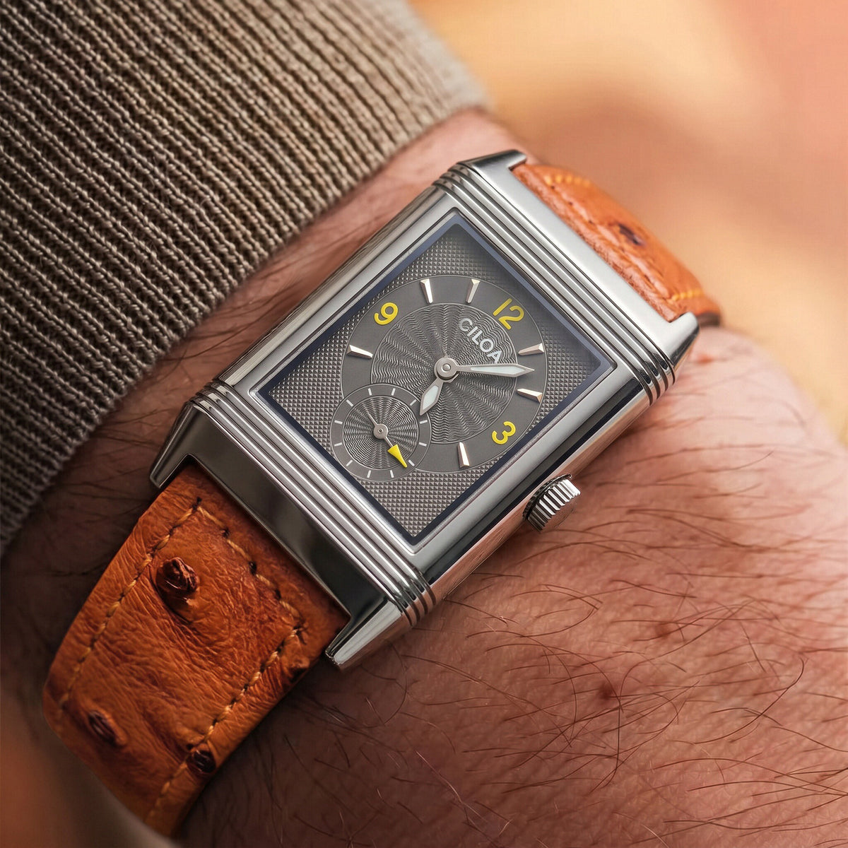 Men's Square Dial Quartz Fashion Watch
