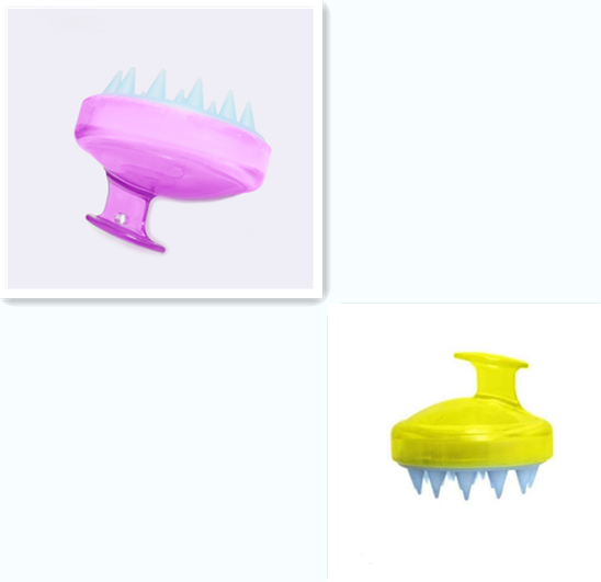 Silicone Shampoo Brush Massage Scalp Hair