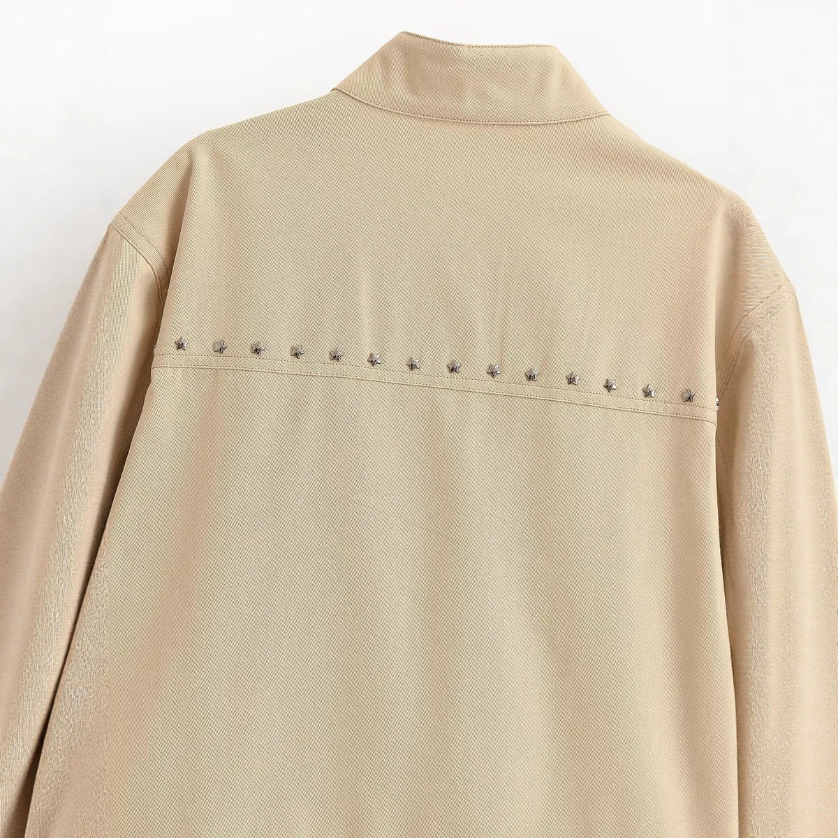 Women's Studded Stand-Collar Cropped Jacket