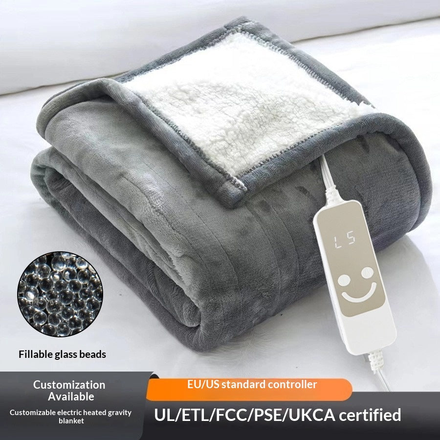 Electric Heated Lap Blanket — Soft Plush Warming Pad, US 110V