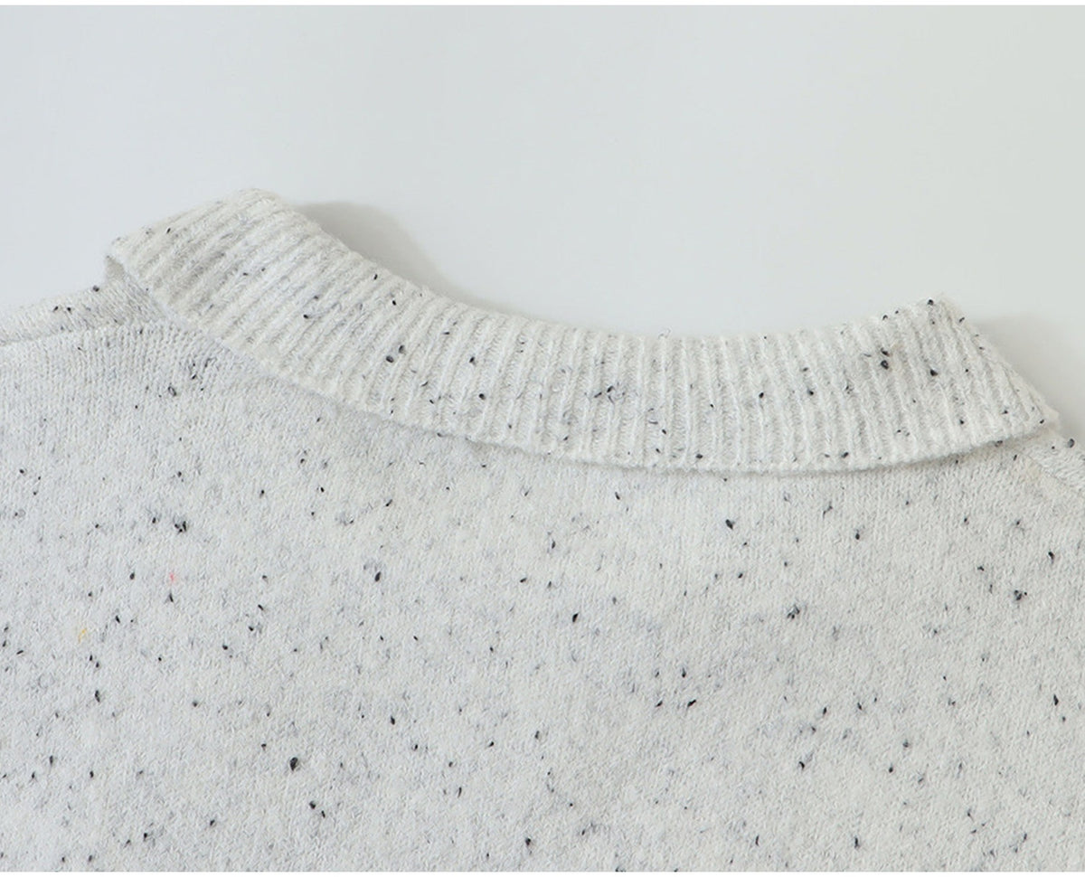 Women's Retro Cat Polo Sweater