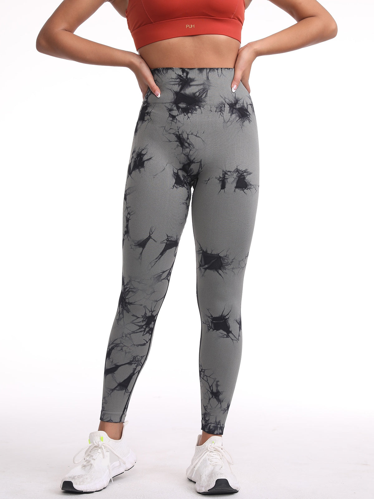 Women's 3-Pack Tie-Dye High-Waist Seamless Leggings
