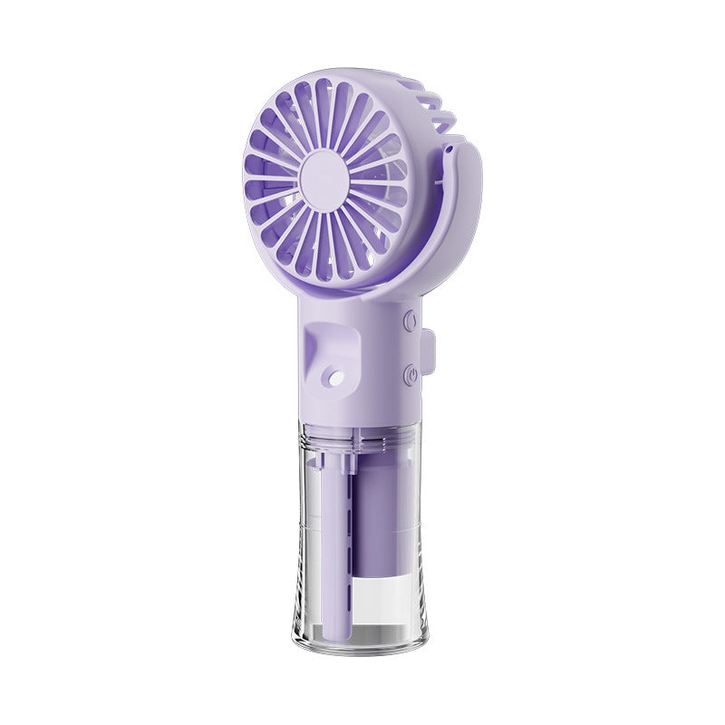 Portable Handheld Spray Fan 4-Speed Water Mist Summer Cooling