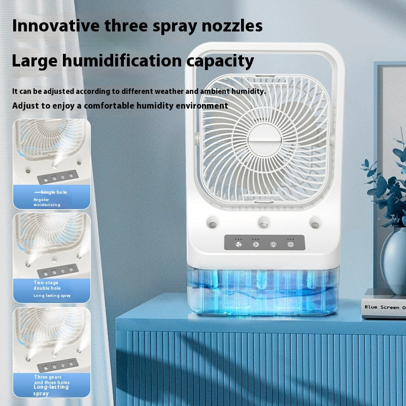 Household Cooling Fan Usb Rechargeable Head Adjustable Air