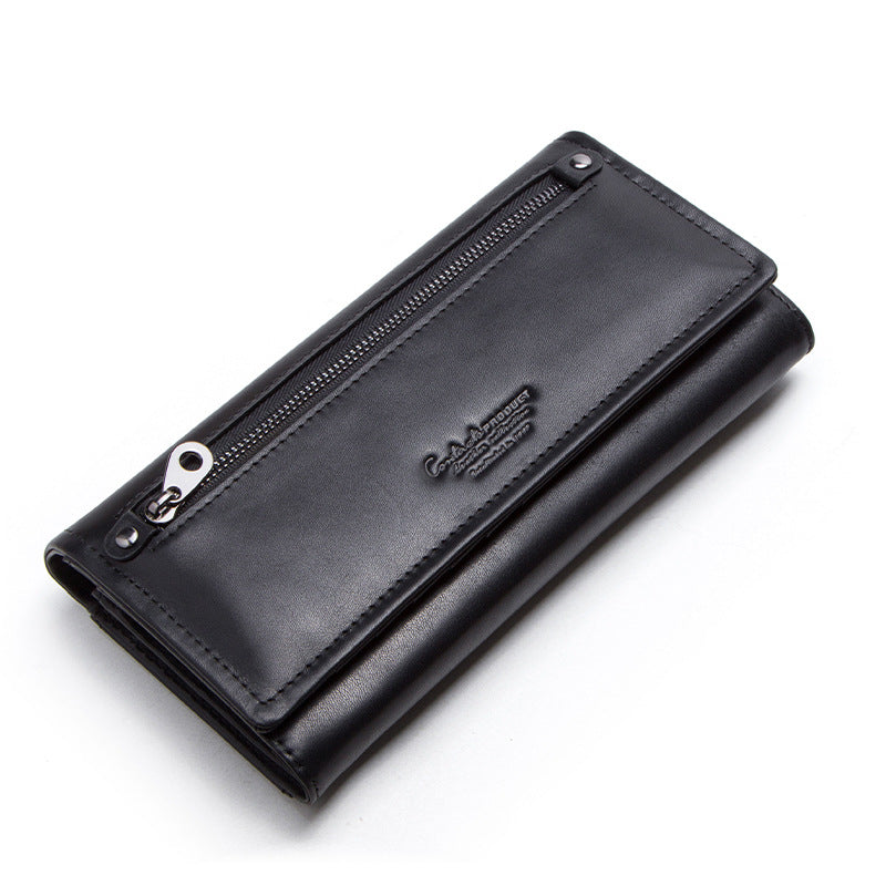 Women's Genuine Leather Long Wallet Clutch