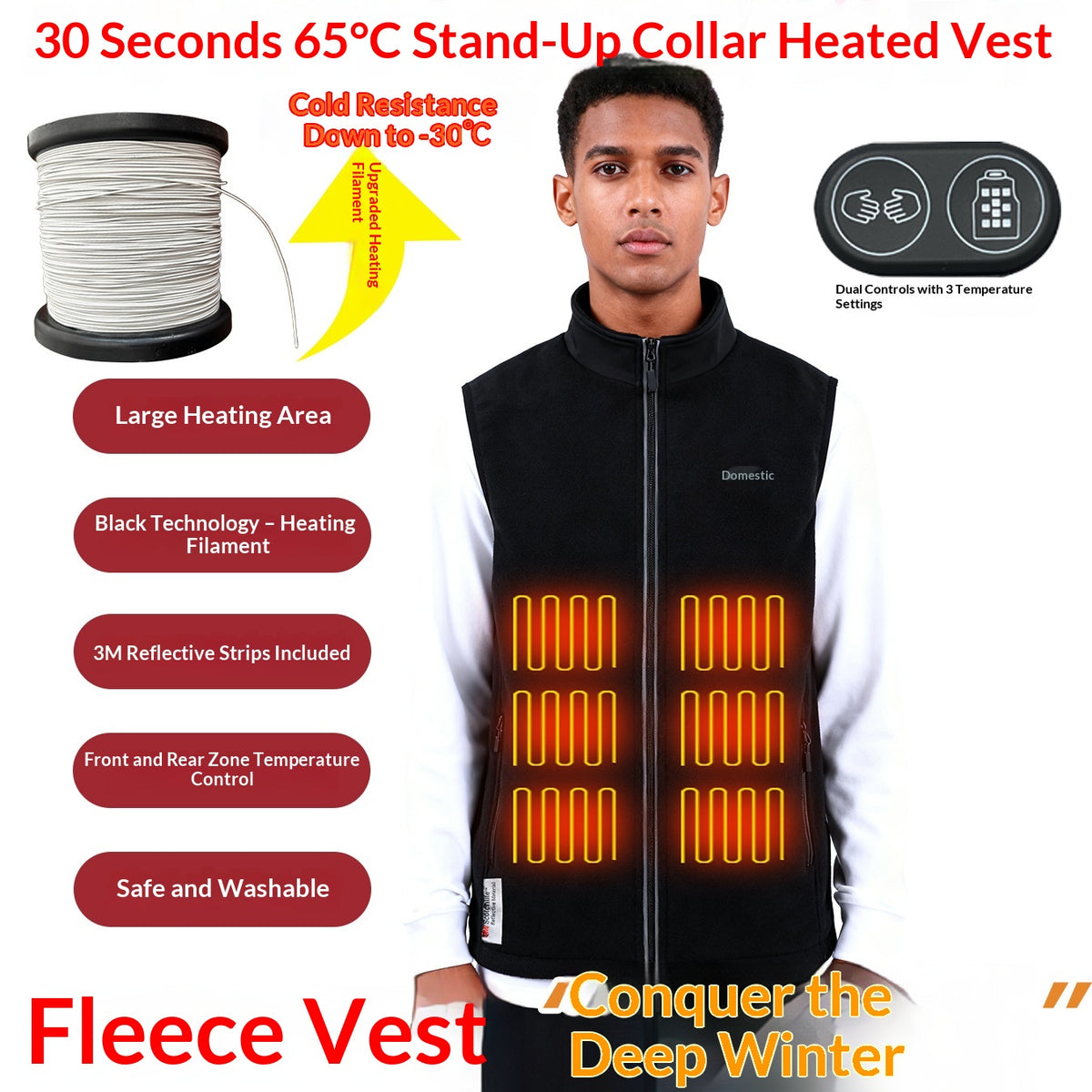 USB Heated Vest – Smart Outdoor Heating Vest