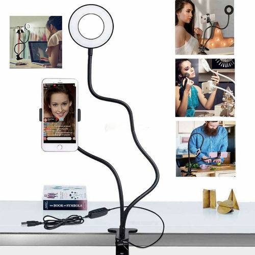 Ring Light Dimmable Lighting Phone Selfie Tripod Stand Makeup