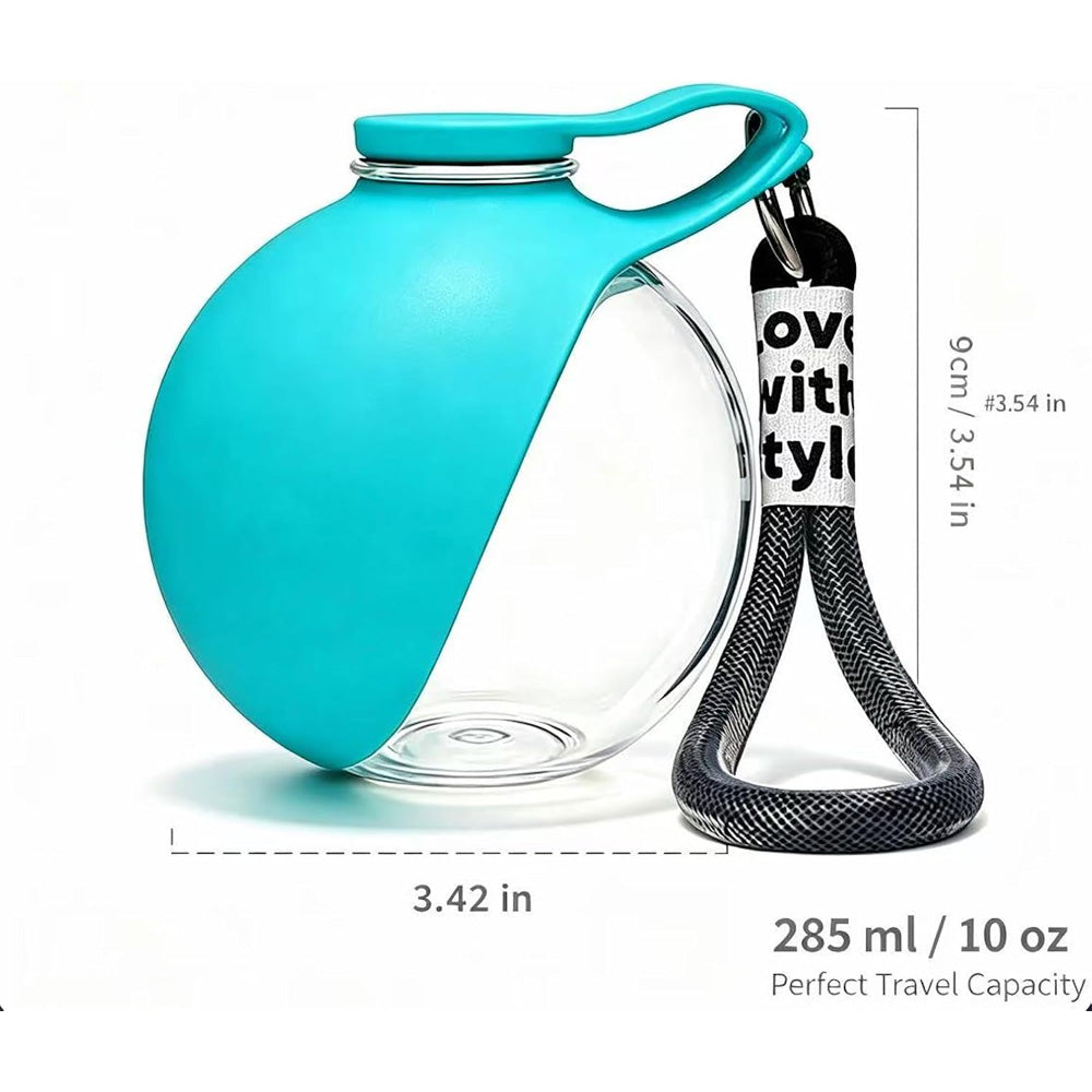 Portable Dog Water Bottle with Foldable Bowl