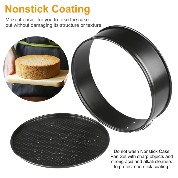 3-Pack Nonstick Springform Pans