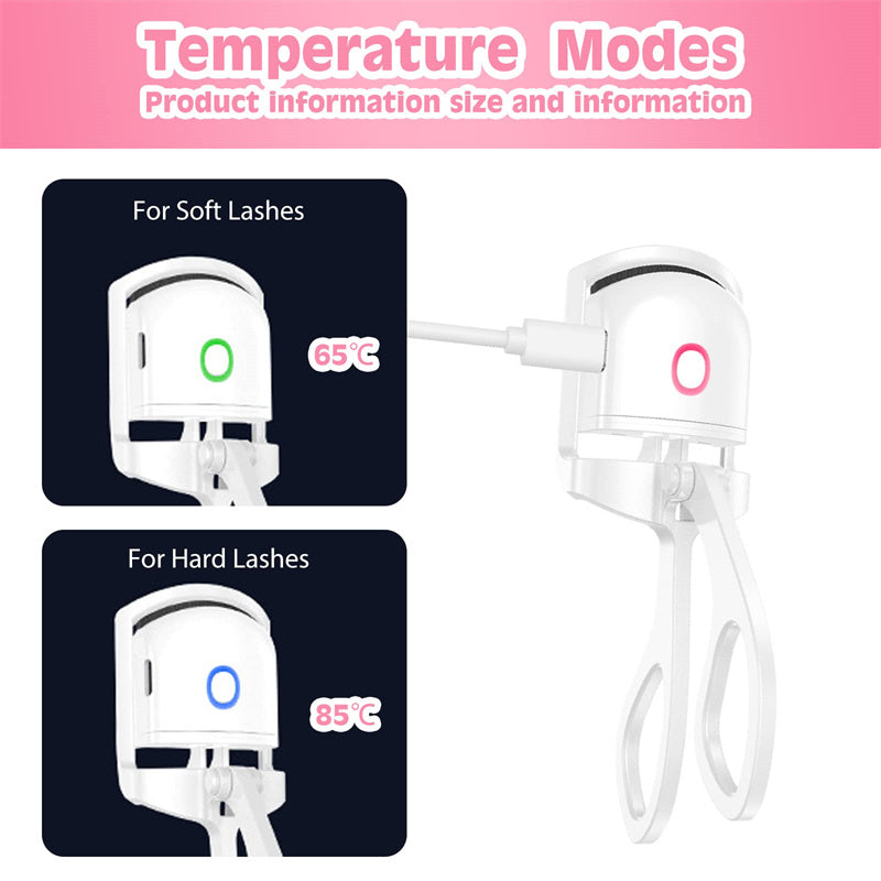 Heated Eyelash Curler Electric Temperature Control Mini
