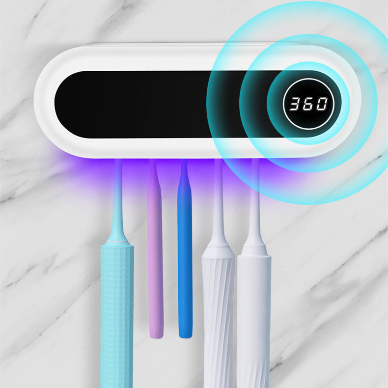 Wall Mounted Toothbrush Holder Smart UV Sterilizer Toothpaste