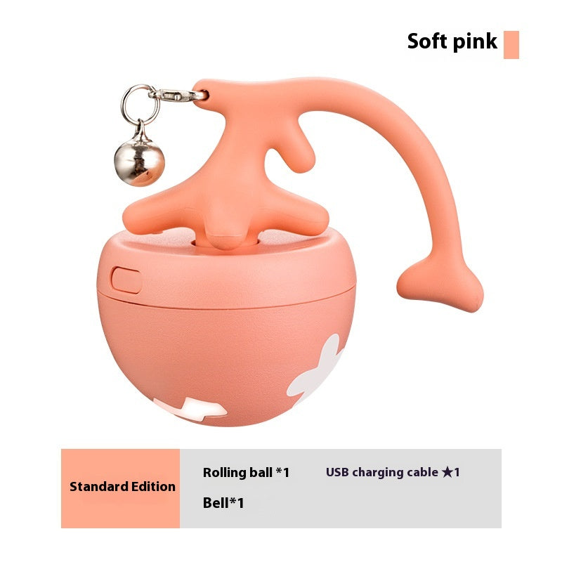 Smart Interactive Cat Toy Ball USB Rechargeable Moving Rolling