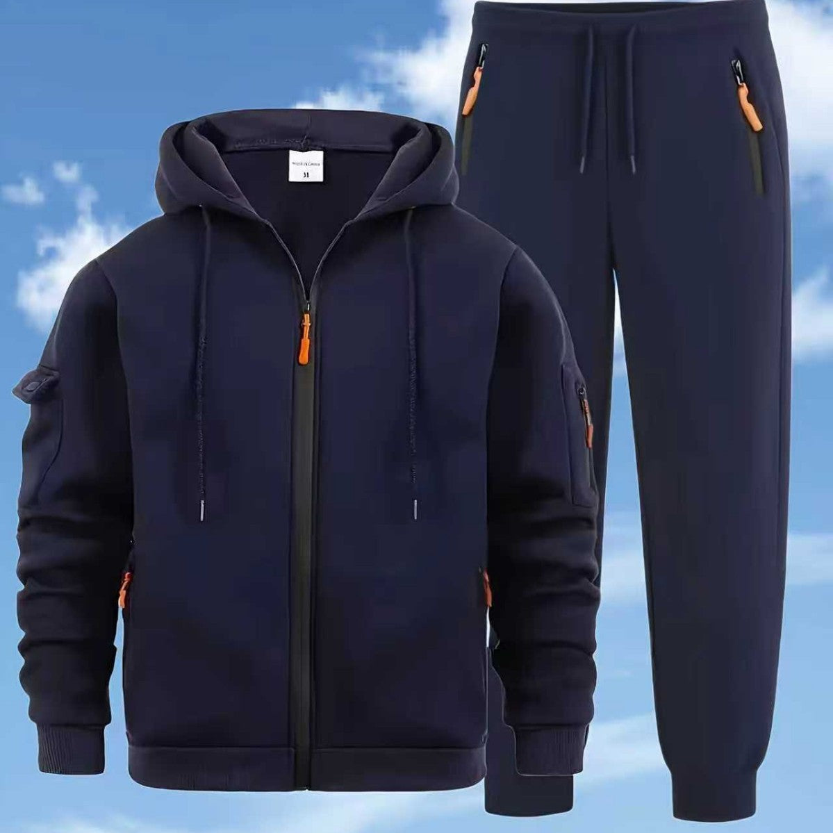 Men's Zip Hoodie & Jogger Tracksuit Set