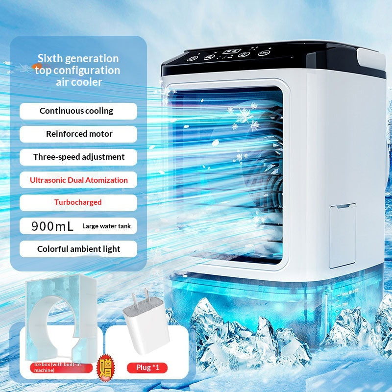 Air Cooler Desktop Conditioner Fan Dual Spray Cooling Electric