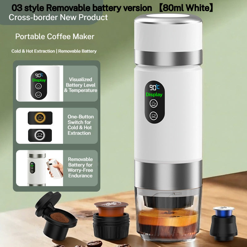 Portable Wireless Espresso Coffee Maker – Rechargeable
