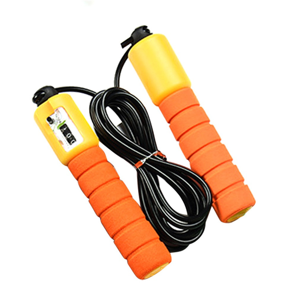 Skipping Rope With Counter Adjustable Length Wear-resistant