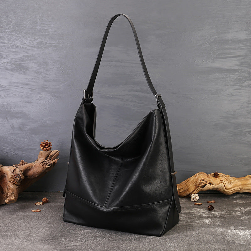 Women's Genuine Leather Large Shoulder Bag