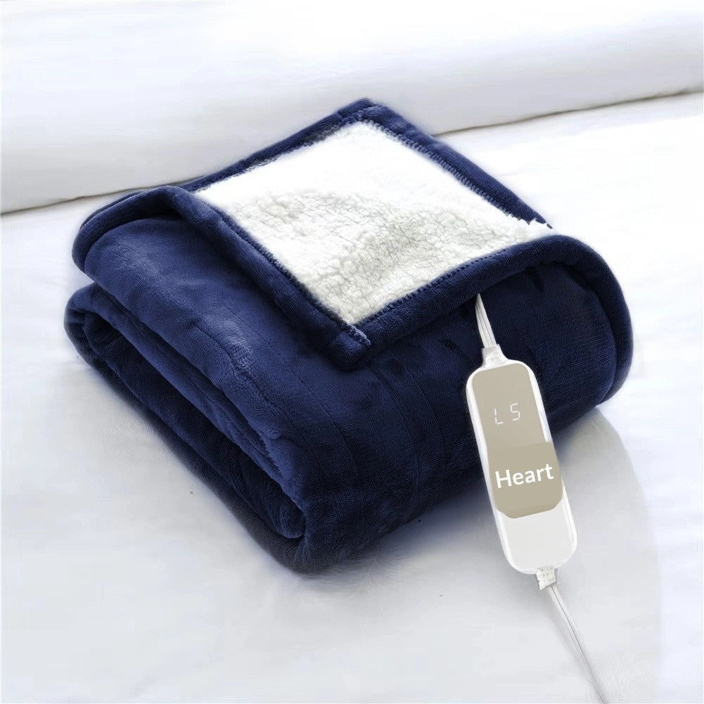 Electric Heated Lap Blanket — Soft Plush Warming Pad, US 110V