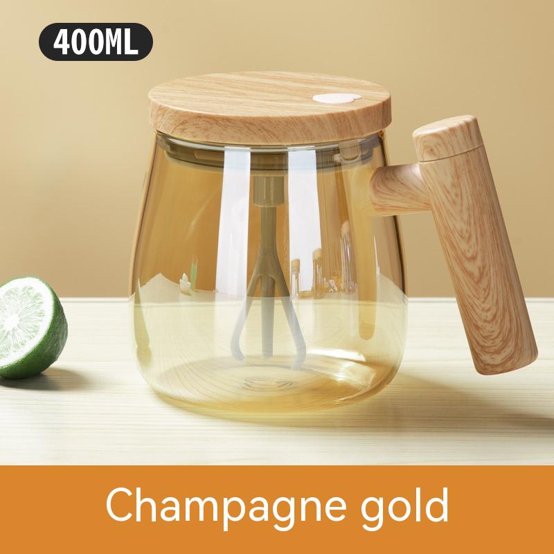 400ML Self Stirring Coffee Mug Electric Mixing Glass CupHigh
