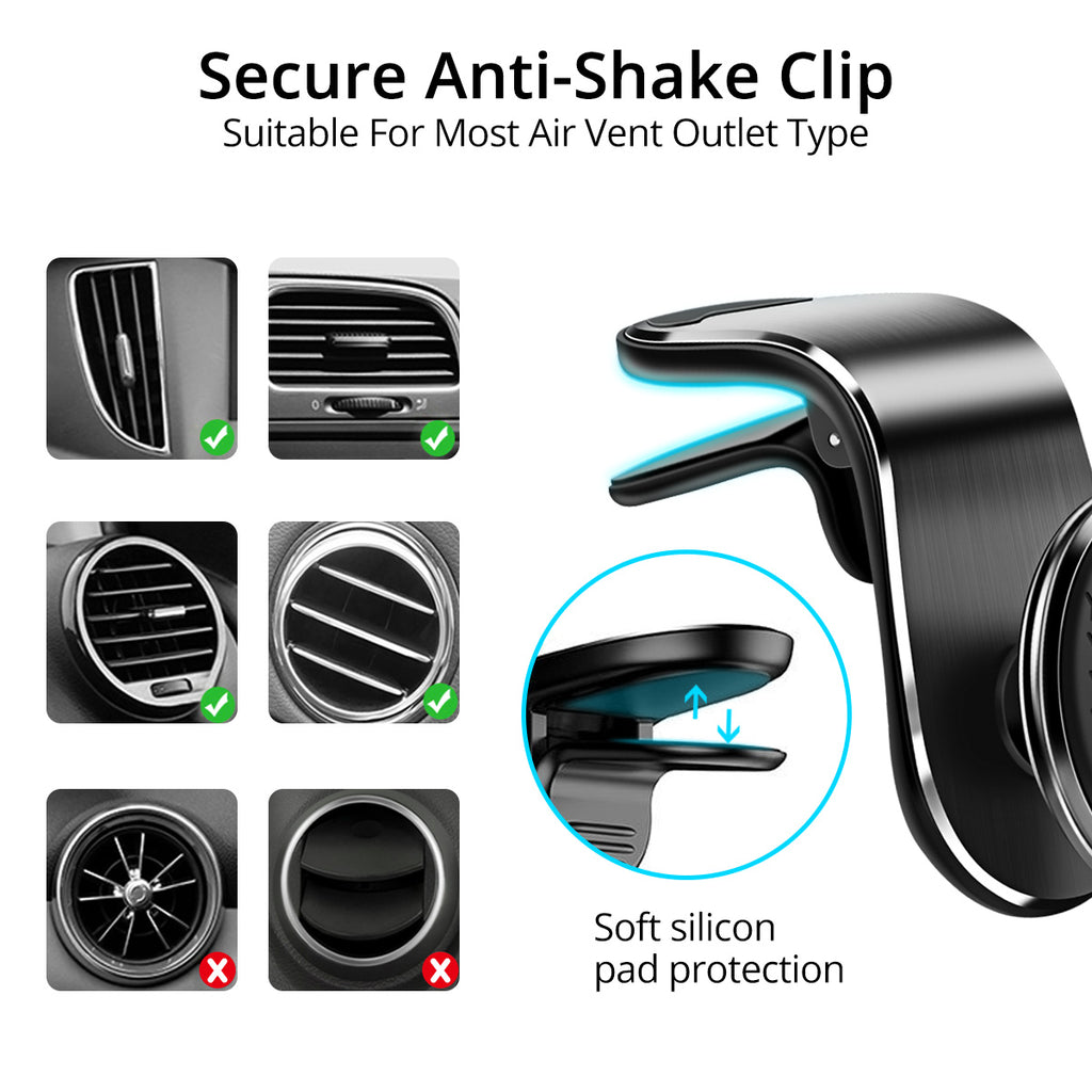 Magnetic Car Phone Holder Air Vent Magnet Mount Smartphone