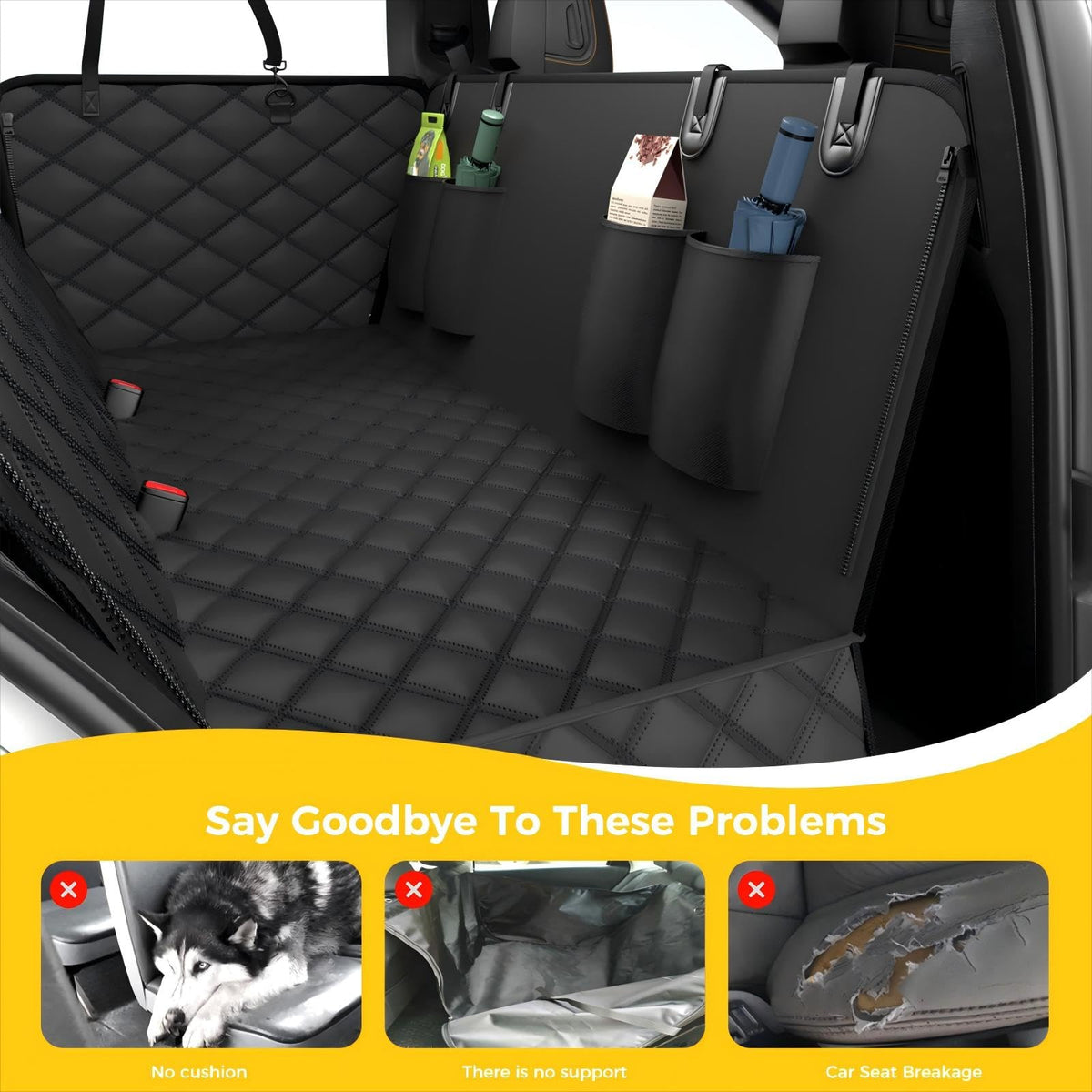 Waterproof Dog Back Seat Cover Hammock for Cars & SUVs