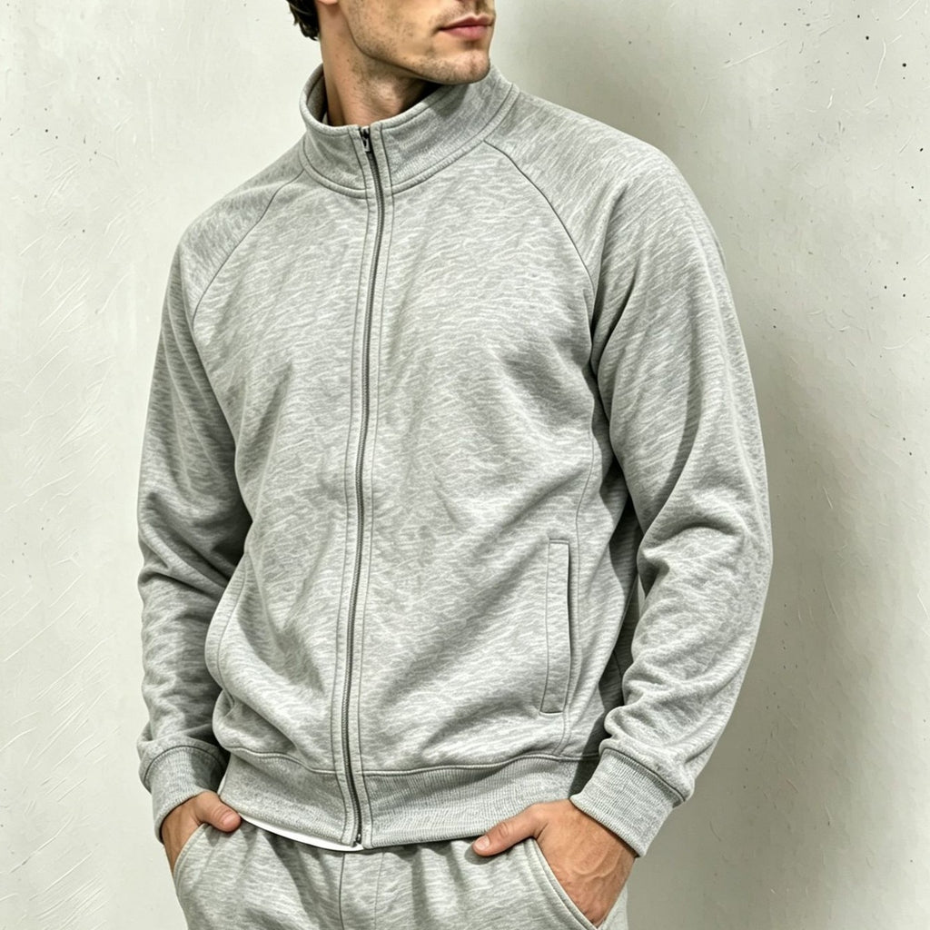 Men's Casual Zip-Up Hoodie Jacket