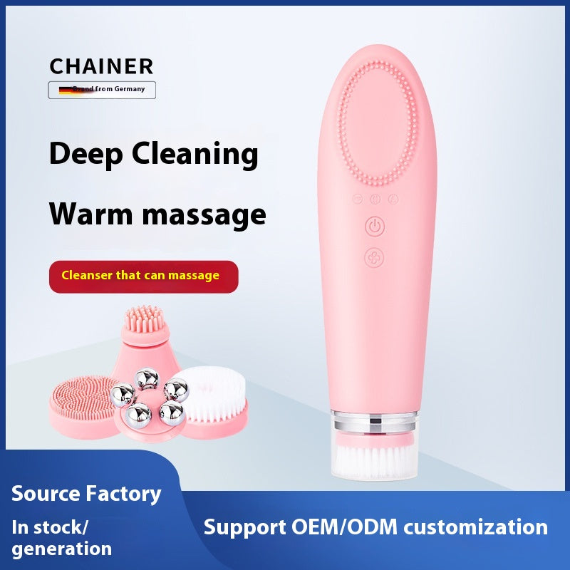 Warming Sonic Facial Cleansing Brush – 3 Speeds