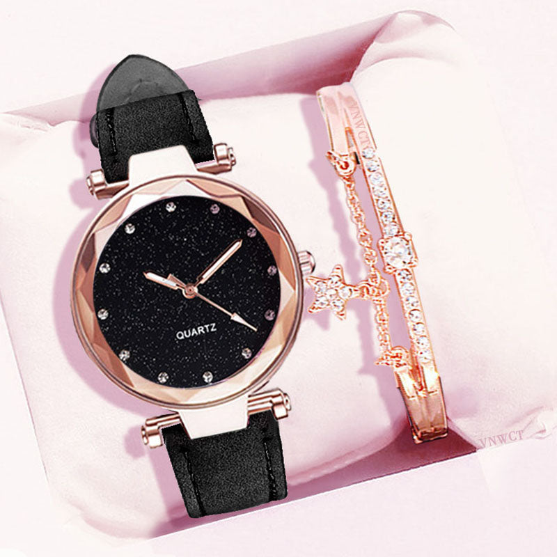 Star Frosted Belt Watch