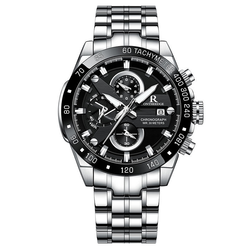 Classic Minimalist Steel Quartz Watch for Men