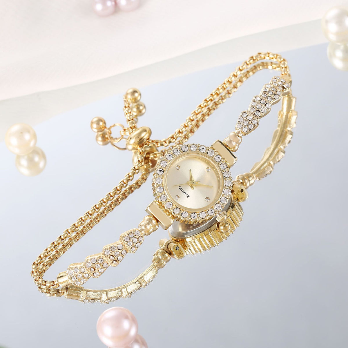 Luxury Women's Watch Gold Fine Strap Ladies For Bracelet