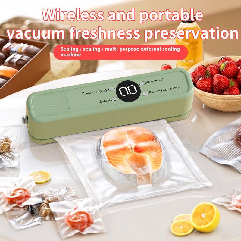 Mini Rechargeable Vacuum Sealer – Cordless Food Saver