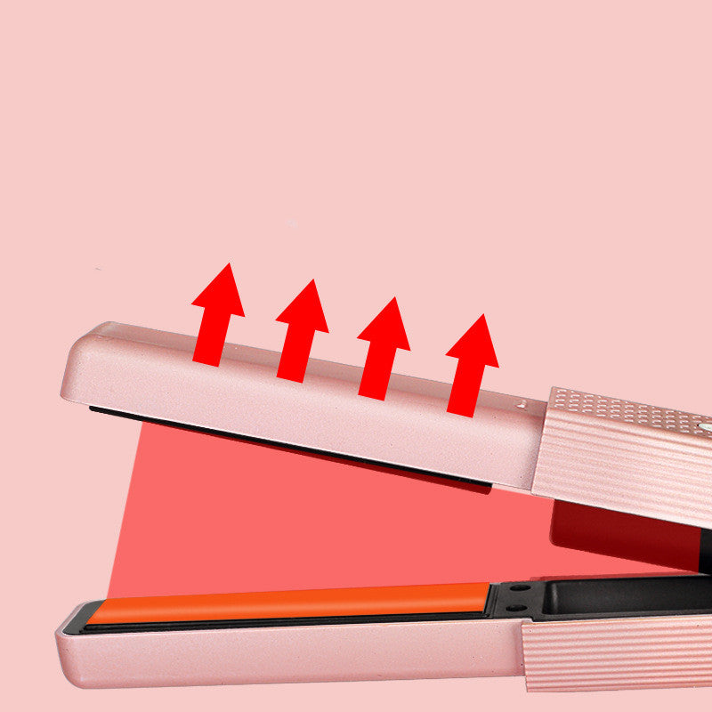 Hair Straightener Cordless Usb Mini Ceramics Curler 3 Constant