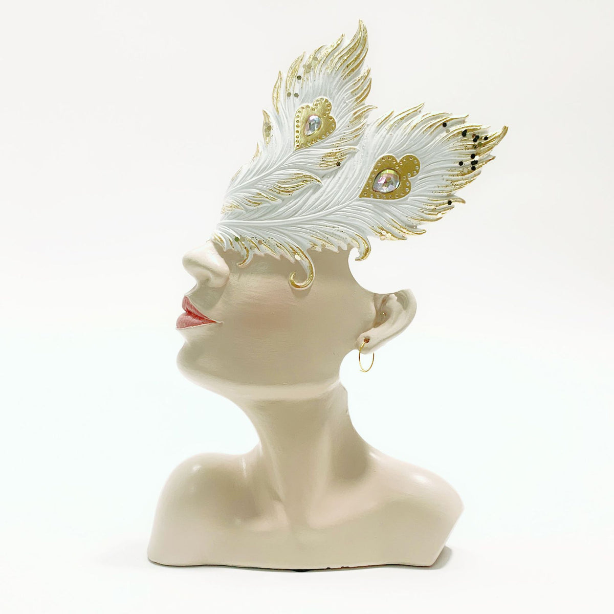 Modern Resin Face Sculpture Decor Figurine