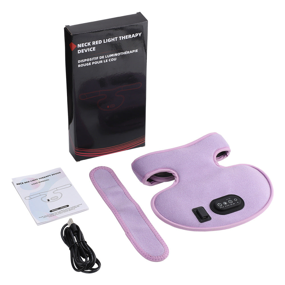 72-LED Red Light Therapy Neck & Chest Massager