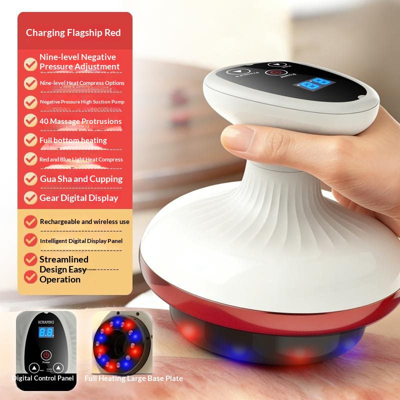 Electric Gua Sha Board Beauty Massager Cupping Device Meridian