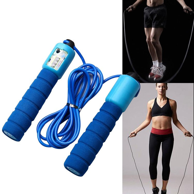 Skipping Rope With Counter Adjustable Length Wear-resistant