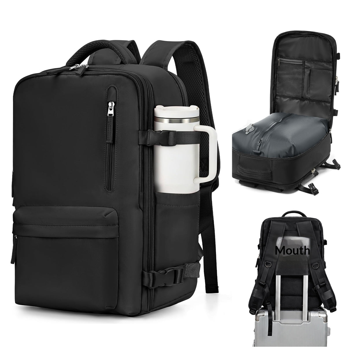 Vacuum Compression Travel Backpack with Pump