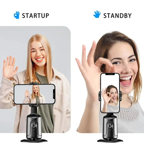 360 Auto Face Tracking Gimbal AI Smart Phone Holder