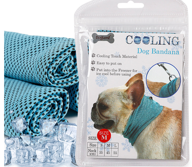 Instant Cooling Pet Bandana Dog Scarf Summer Towel Wrap Collar