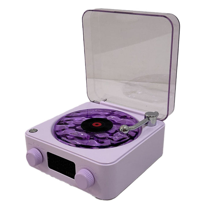Retro Turntable Speaker Wireless Bluetooth-compatible 5.0