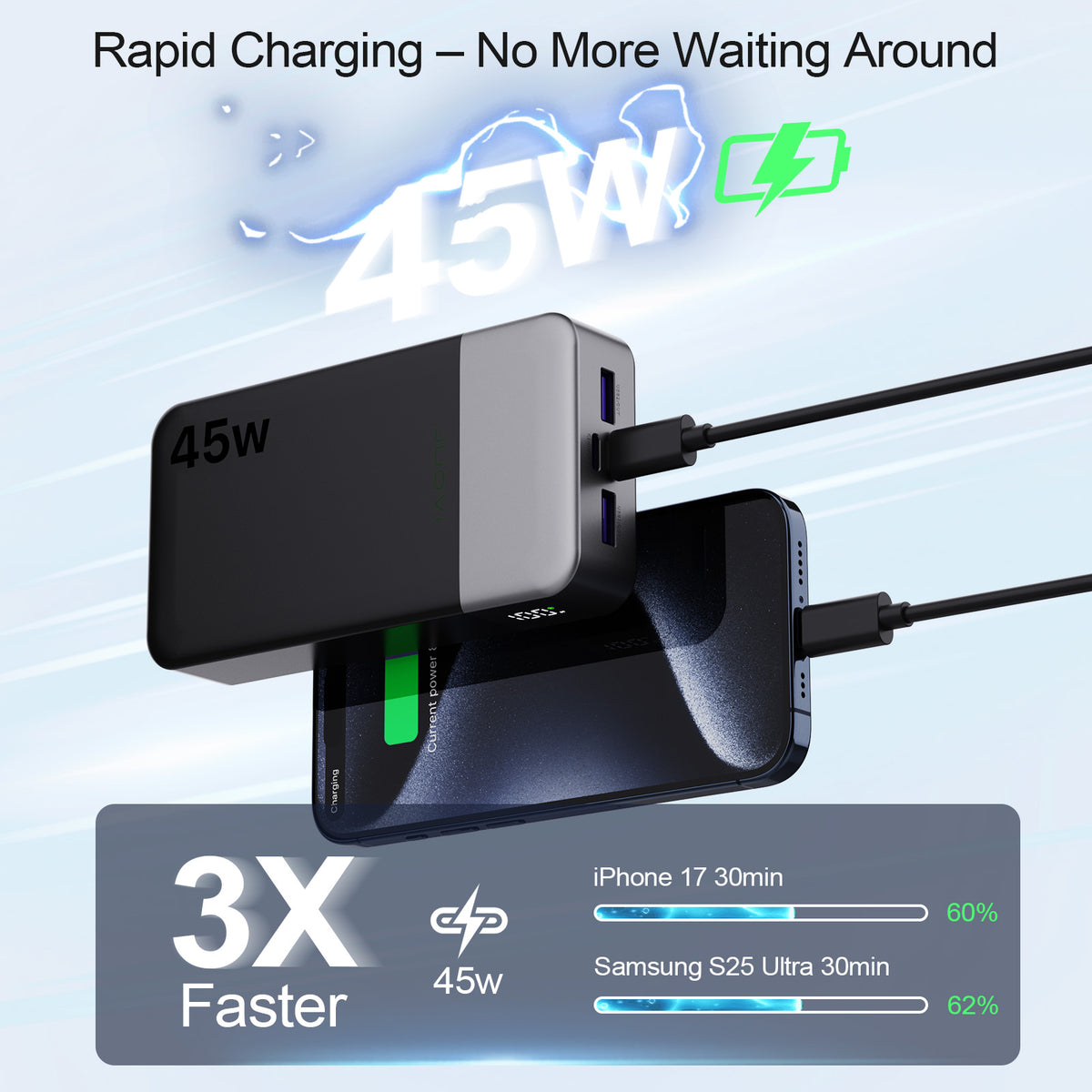 20000mAh 45W Fast-Charging Power Bank