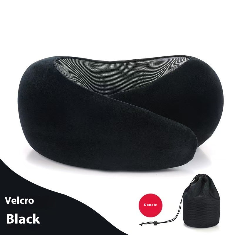 Soft Memory Foam Travel Neck Pillow U Shape Adjustable Support