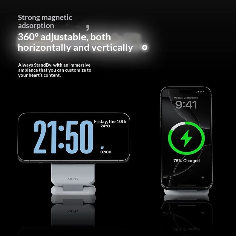 Foldable 3-in-1 Magnetic Wireless Charging Station