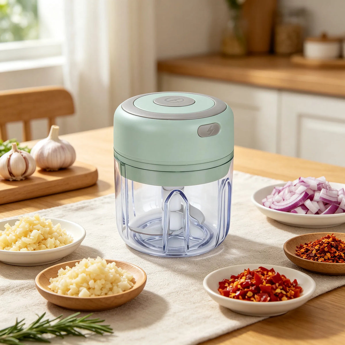 Rechargeable Mini Electric Garlic Chopper