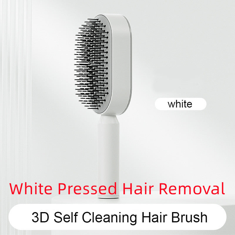 Self Cleaning Hair Brush For Women One-key Loss Airbag Massage